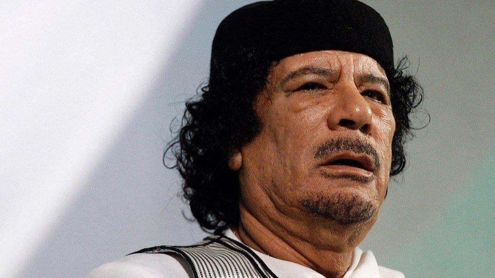Gadafi fue asesinado durante la revolución de 2011 en Libia. Gadafi