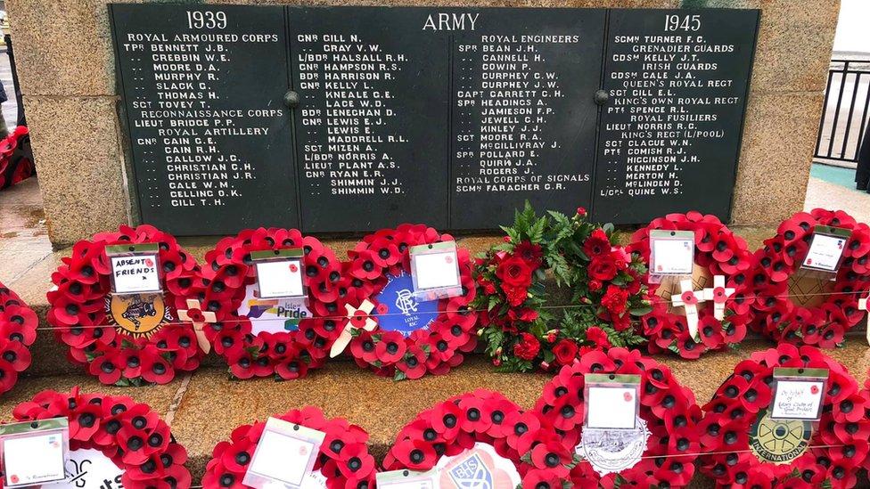 Remembrance Sunday Crowds On Isle Of Man Fall Silent c News