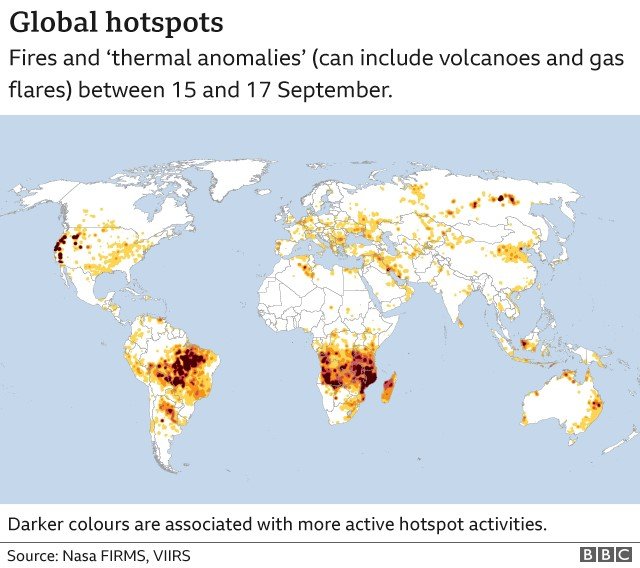 A map of global hot spots viewed from space