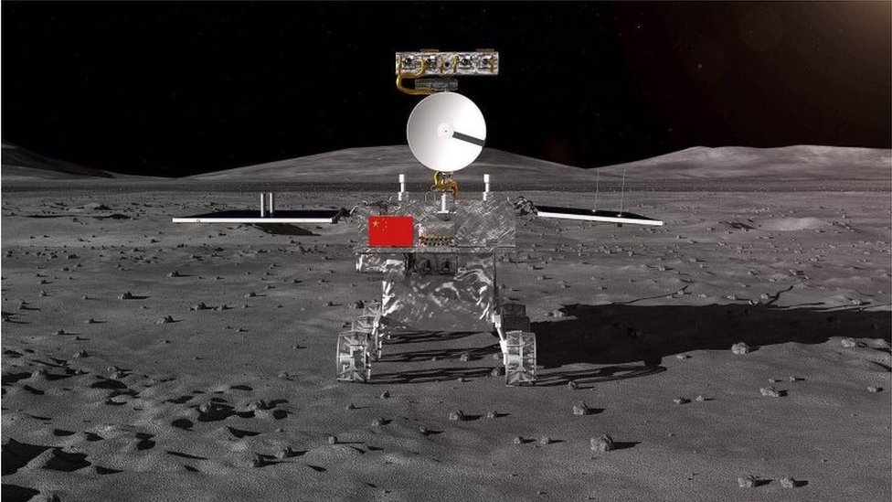 Vozilo na Mesecu, onako kako ga prikazuju kineski državni mediji