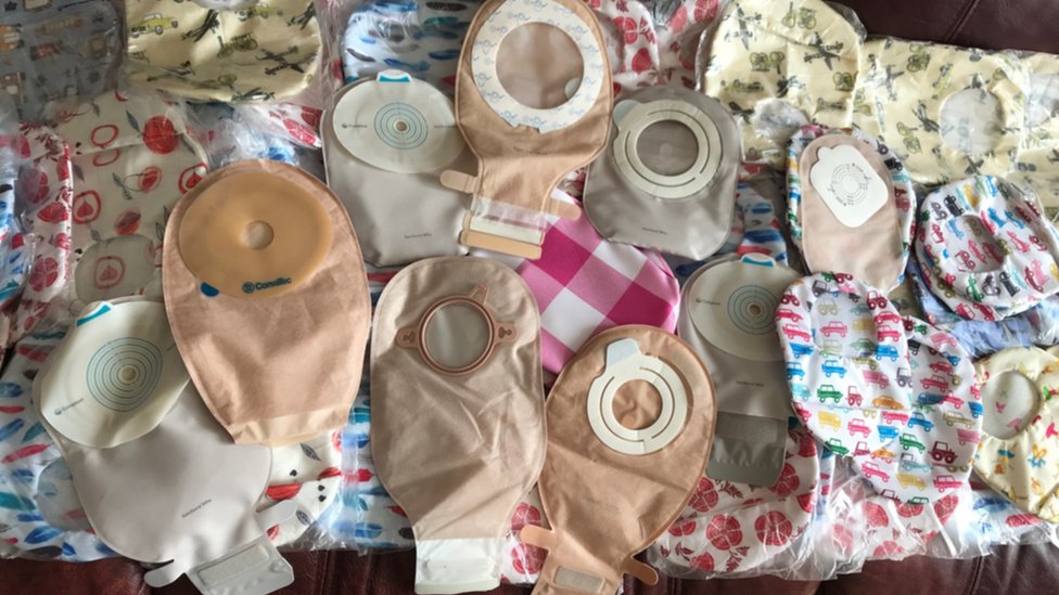 Leeds stoma patient gives away 600 ostomy bag covers BBC News