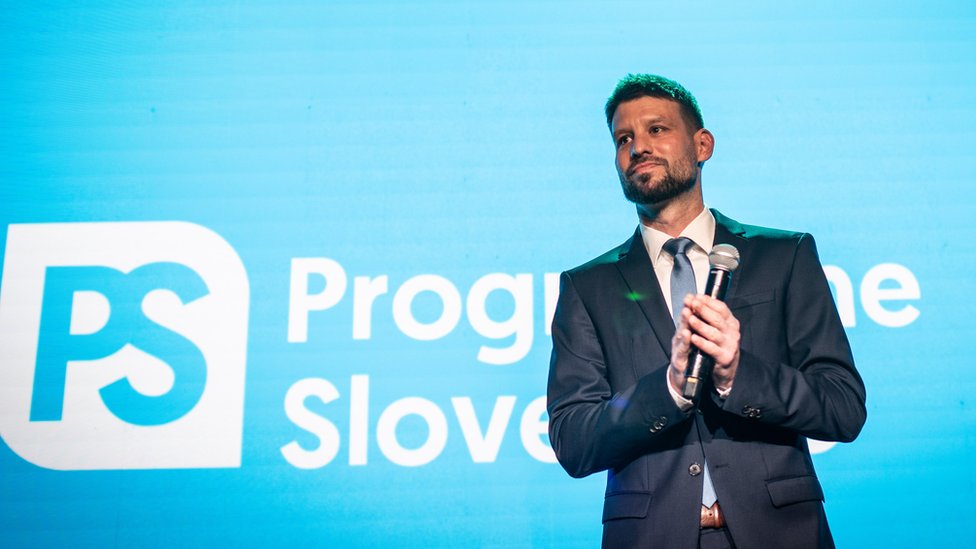 Leader of Progressive Slovakia Party Michal Simecka