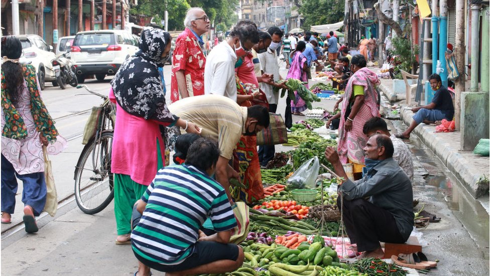 Продавец овощей в Дели