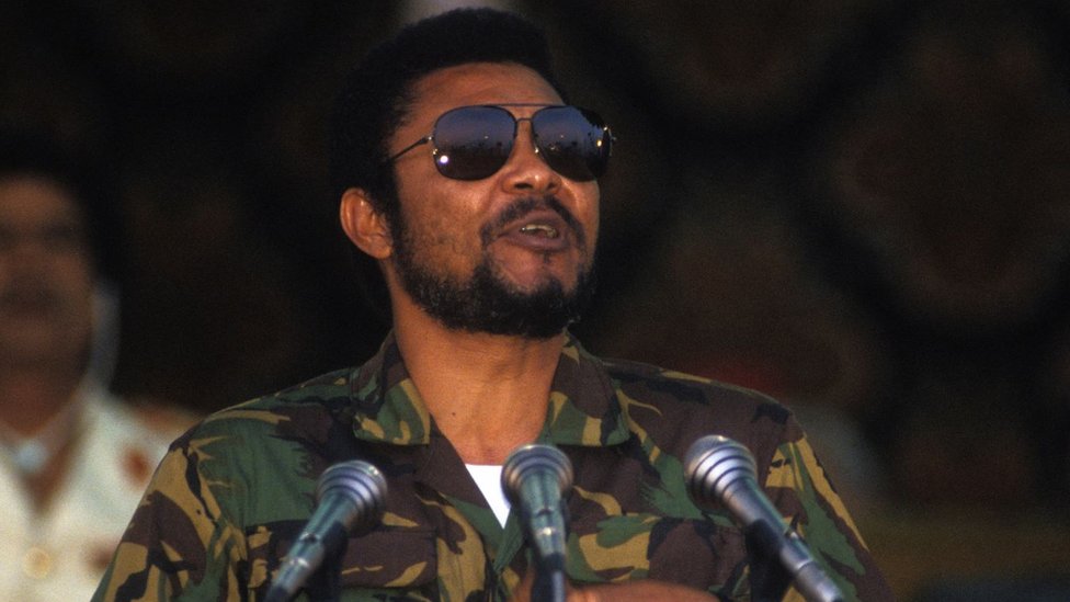 Jerry Rawlings in 1987