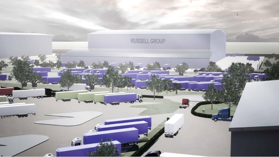 CGI планируемого нового хаба Russell Group в Равенскрэйге