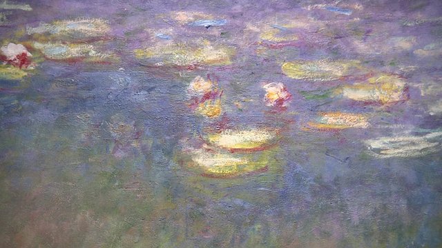 One of three Monet panels in the exhibition