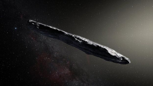 Ilustración de Oumuammua