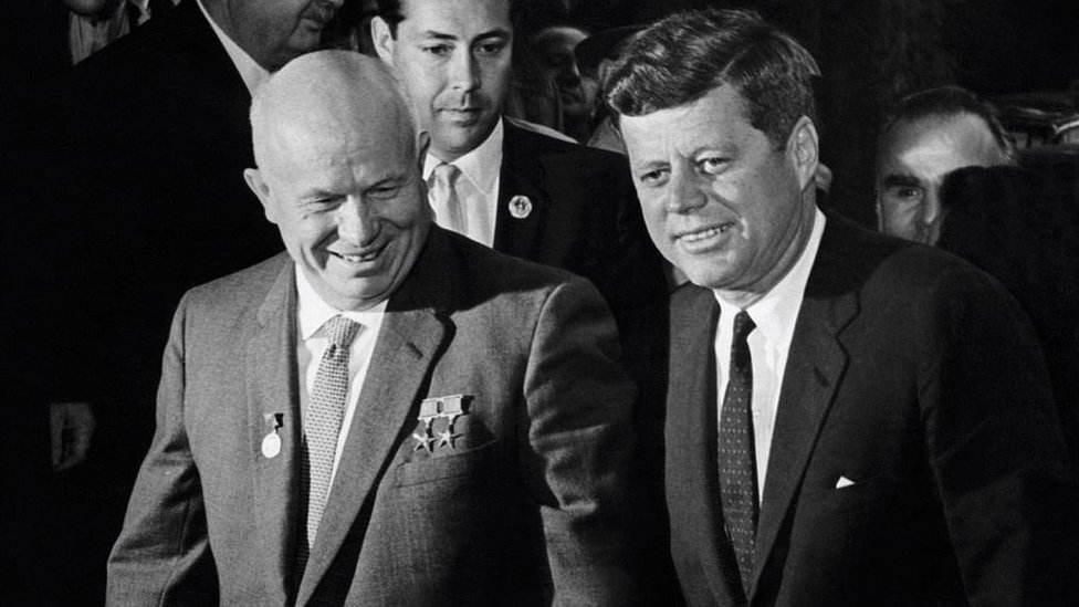 Khrushchev y Kennedy en 1961