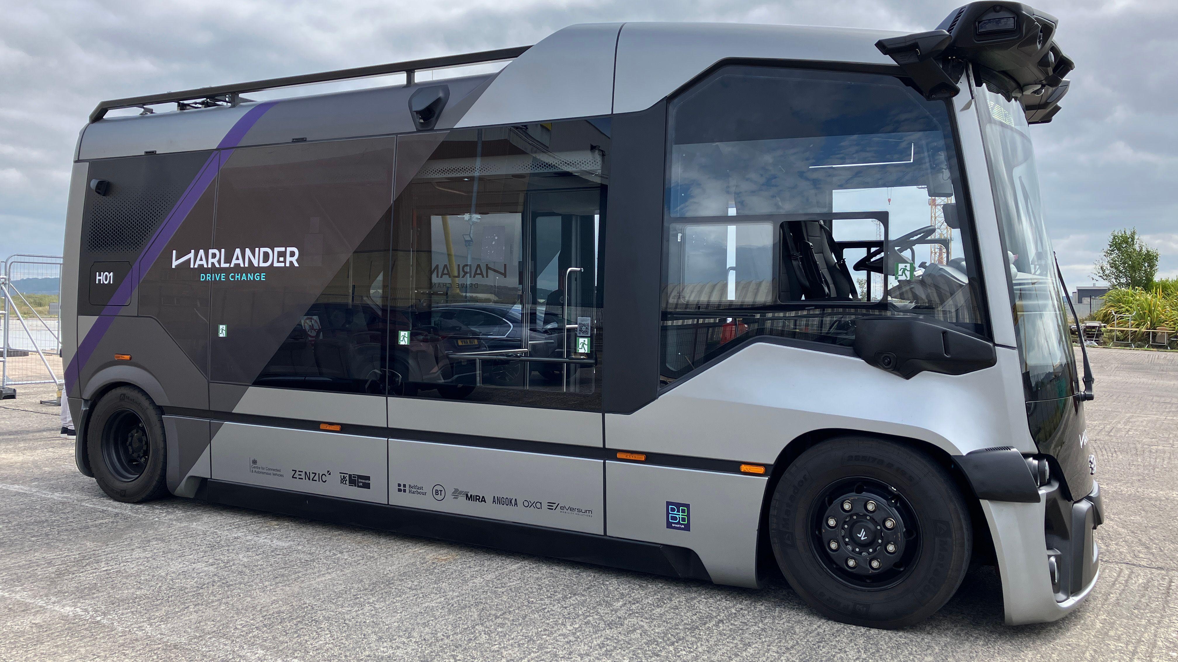 Pilot journey begins for NI's first driverless bus