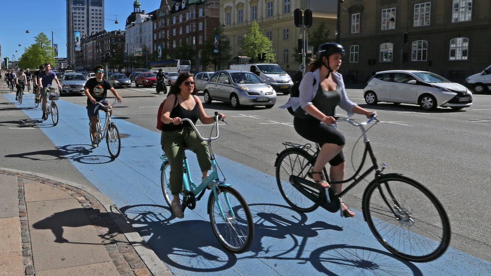 Ciclistas en Copenhague