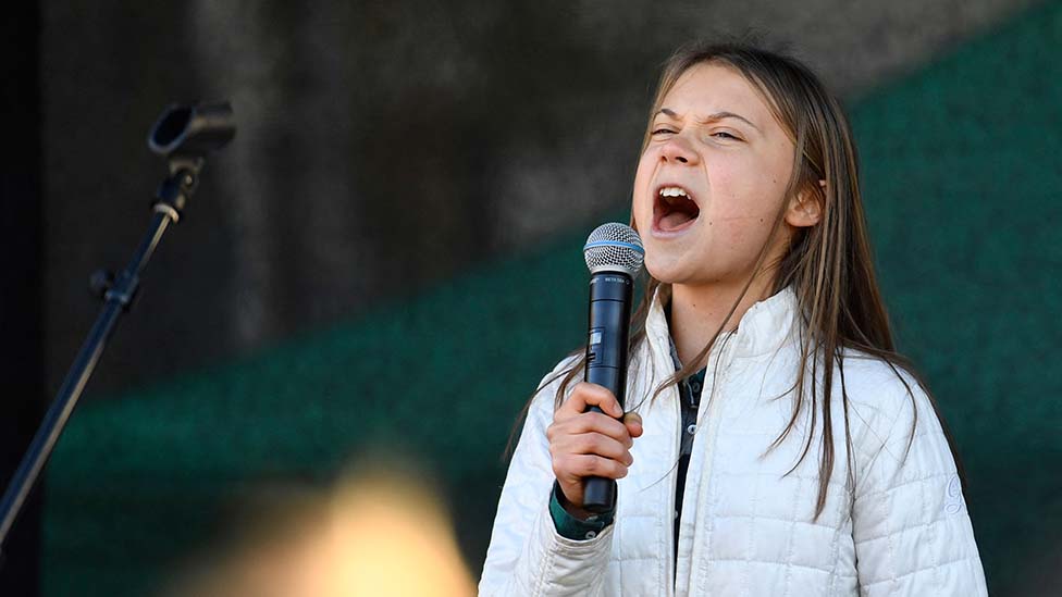 Greta Thunberg warns 'humanity's life support is being destroyed' on visit  to the Museum