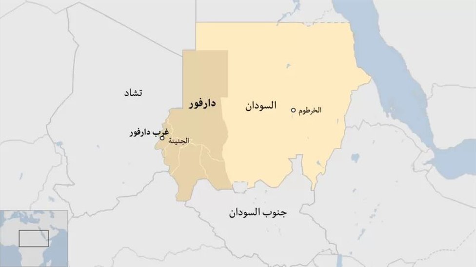 خريطة السودان