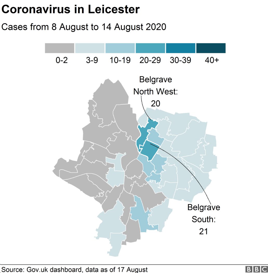 Показатели коронавируса в Лестере