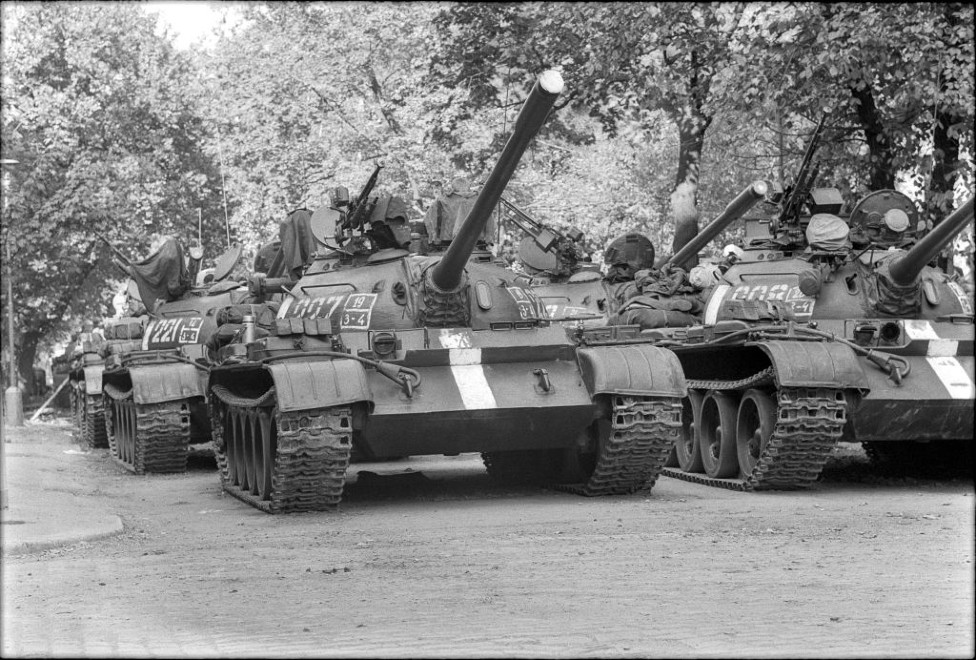 Tanques soviéticos en Praga