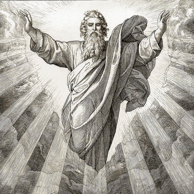 El primer día de la Creación. Ilustración de Julius Schnorr von Carolsfeld, 1852-60. El primer día de la Creación. Ilustración de Julius Schnorr von Carolsfeld, 1852-60.