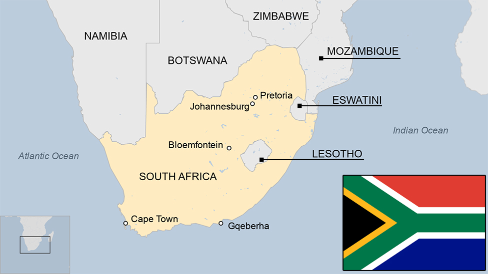 south african map