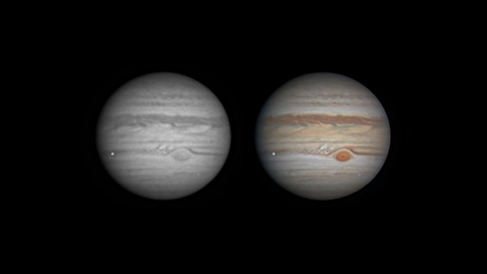 Captura del impacto en Júpiter. (Foto Ethan Chappel)