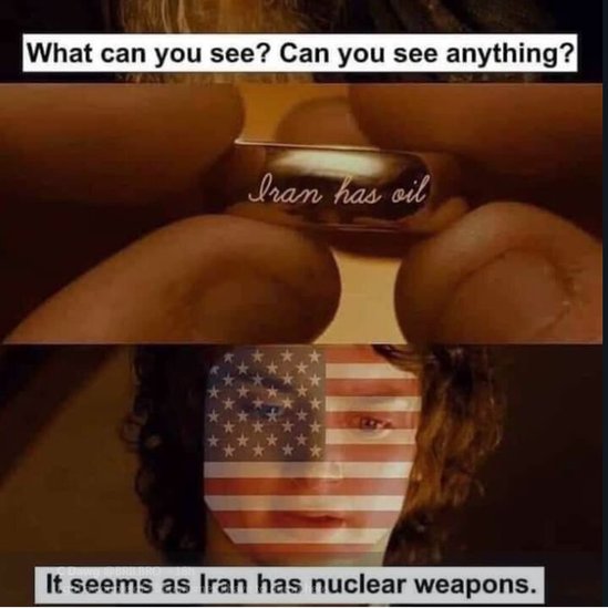 Властелин колец мем. Что ты видишь? Вы что-нибудь видите? Кажется, что у Ирана есть ядерное оружие