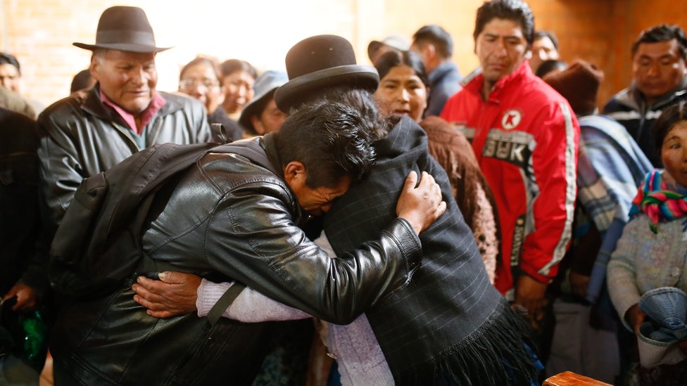 Funerales en El Alto, Bolivia