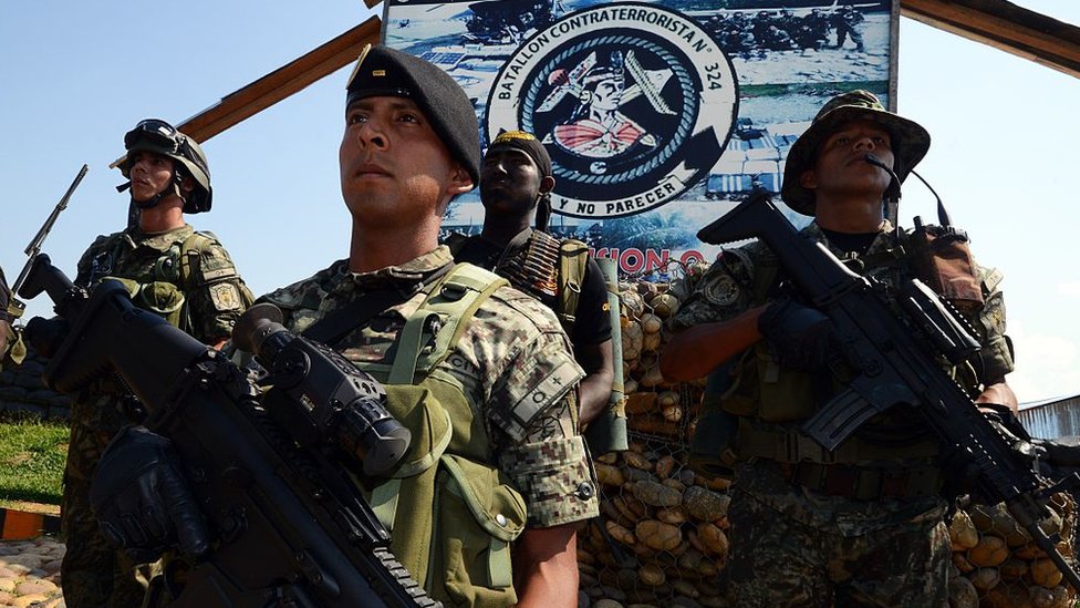 Soldados peruanos en el Vraem.