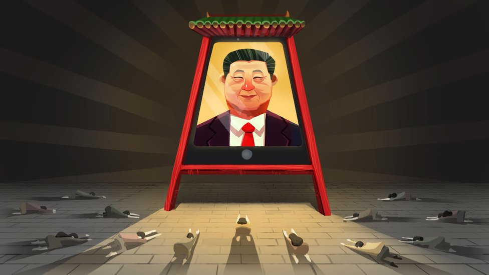 Politburo boy band? An alternative take on China's new leaders - BBC News