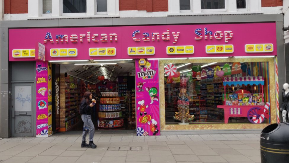 Магазин американских конфет на Оксфорд-стрит
