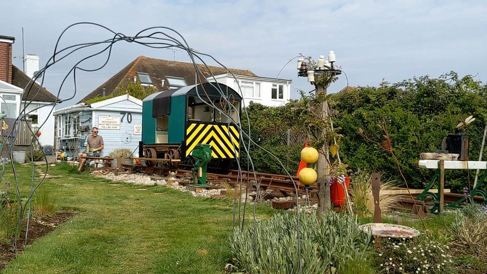 Eastbourne man builds railway in his garden