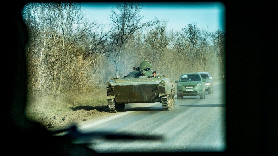 Tanque em Donbas