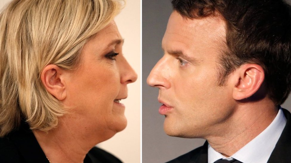Marine Le Pen y Emmanuel Macron se disputan la presidencia de Francia este 7 de mayo. Marine Le Pen y Emmanuel Macron