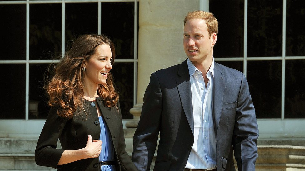 Príncipe William y su esposa Katherine