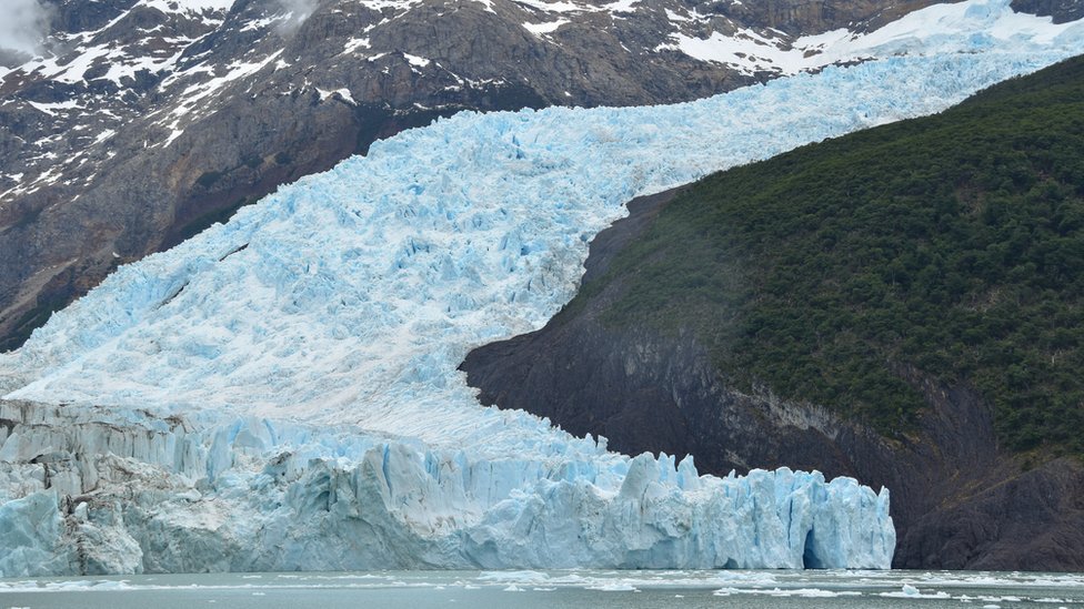Lengua del glaciar Spegazzini, en Argentina.