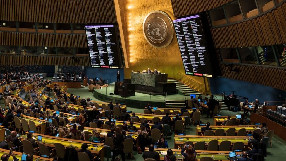 Votación de la ONU frente a guerra en Ucrania.