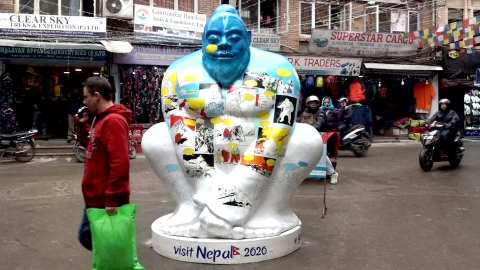 Посетите логотип Непала йети в Катманду