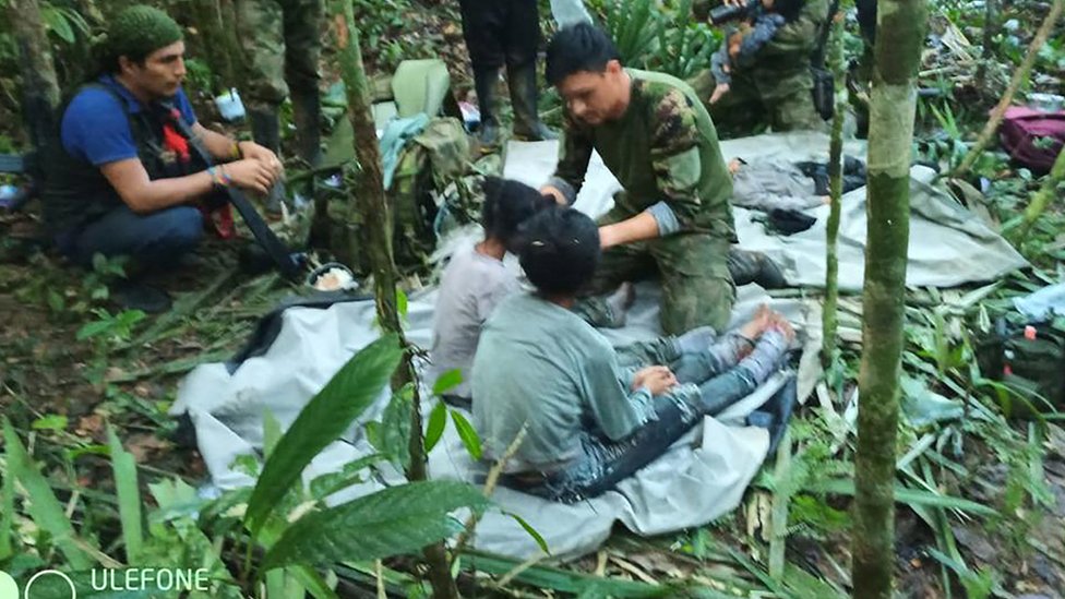 كولومبيا: العثور على أربعة أطفال أحياء في غابات الأمازون بعد أكثر من شهر على تحطم طائرتهم