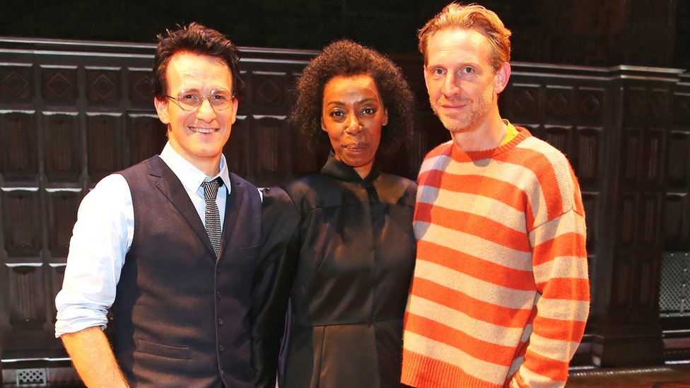 Jamie Parker, Noma Dumezweni y Paul Thornley interpretan a Harry, Hermione y Ron en la obra de teatro.