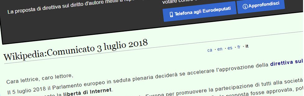 Prva stranica italijanske Vikipedije