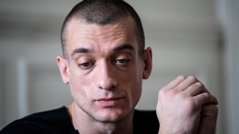 Ghut Fata Sex Video - Petr Pavlensky: Six-month sentence for Russian behind Macron ally sex video  - BBC News