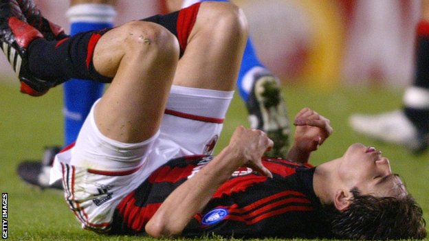 AC Milan playmaker Kaka during a quarter-final loss to Deportivo la Coruna