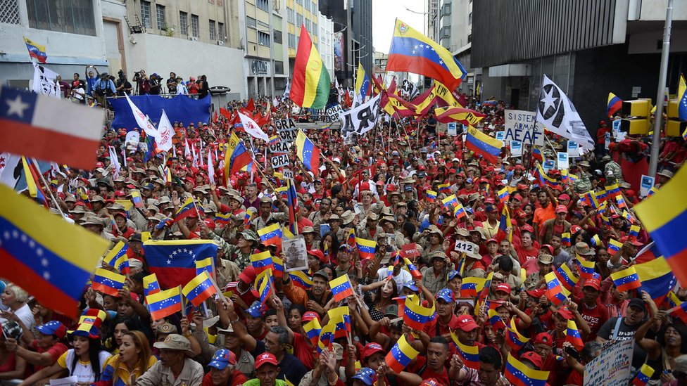 Manifestación en Venezuela.