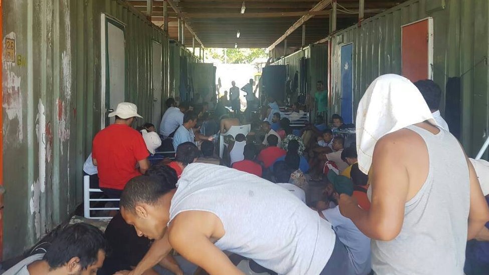 Manus Refugees Second Group Held By Australia Leaves For Us Bbc News