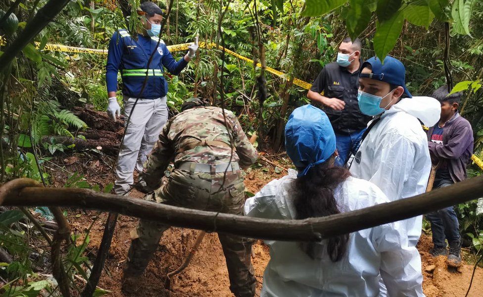 Suspected mass grave is excavated in Panama