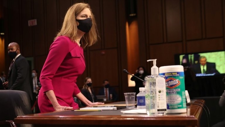 Amy Coney Barrett: Trump nominee testifies in Supreme Court hearing