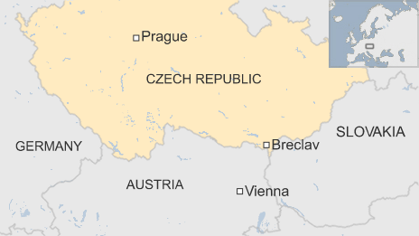 Карта Брецлава в Чехии