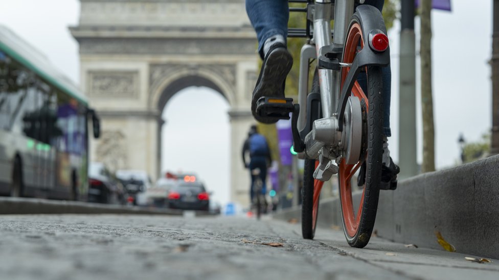 Paris y bicicletas.