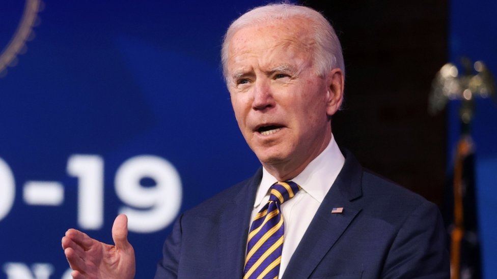 US President-elect Joe Biden delivers remarks on the American response to the coronavirus outbreak
