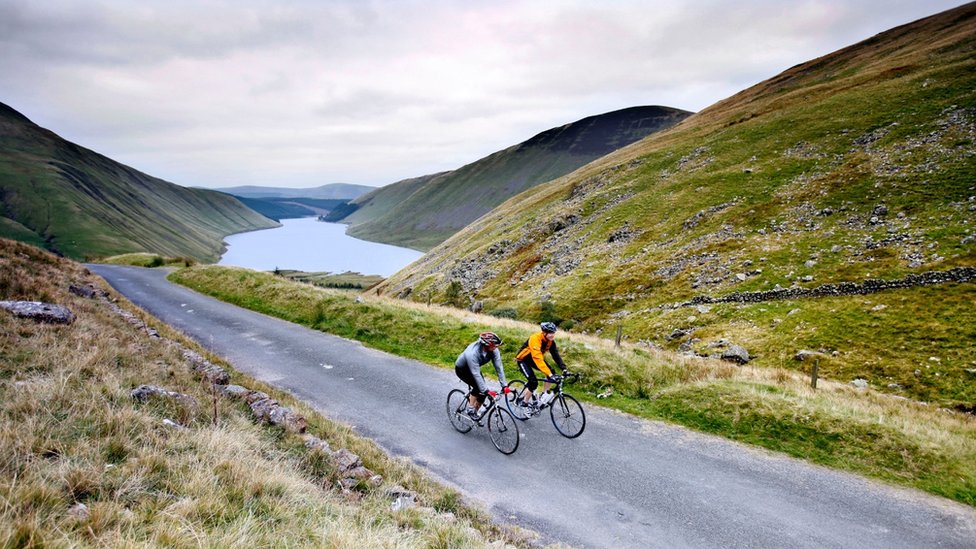 Велосипедисты на шотландских границах