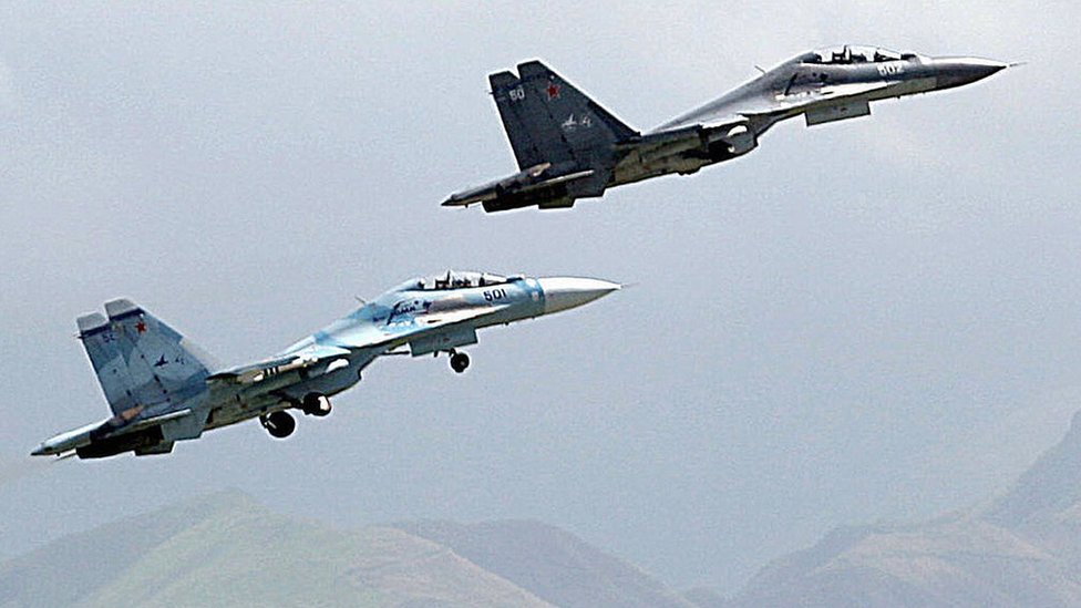Venezuela compró a Rusia una moderna flota de cazas Sukhoi.