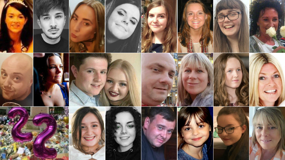 Top row (left to right): Alison Howe, Martyn Hett, Lisa Lees, Courtney Boyle, Eilidh MacLeod, Elaine McIver, Georgina Callander, Jane Tweddle - Middle row (left to right): John Atkinson, Kelly Brewster, Liam Curry, Chloe Rutherford, Marcin Klis, Angelika Klis, Megan Hurley, Michelle Kiss - Bottom row (left to right): Nell Jones, Olivia Campbell-Hardy, Philip Tron, Saffie-Rose Roussos, Sorrel Leczkowski, Wendy Fawell