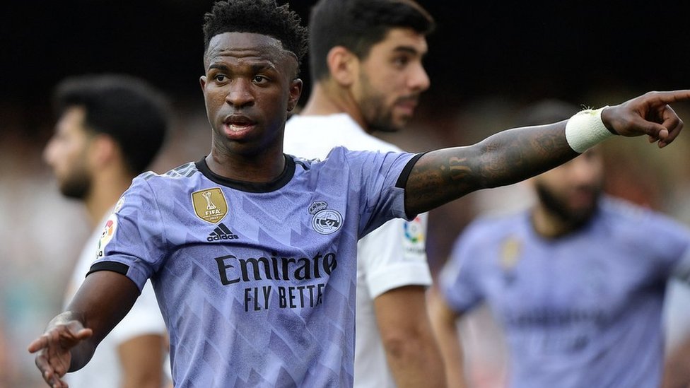 Vinícius Júnior jugando para el Real Madrid