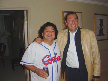 Maradona y Marco Monroy